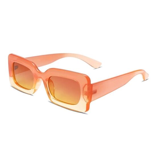 Gradient Orange Chunky Square Sunglasses main image 4
